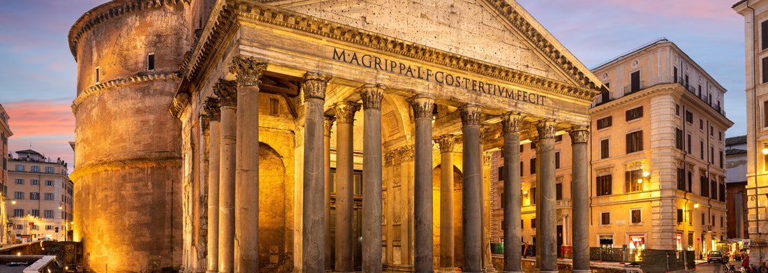 Noah Jigsaw Puzzle Rome, Italy at the Pantheon, an ancient Roman temple from the 2nd century panorama 1000 pieces
