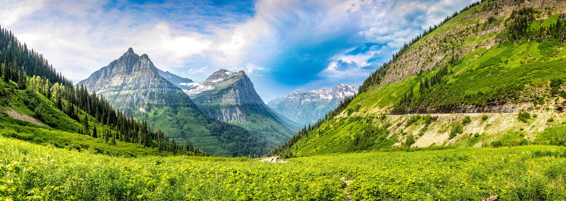 Noah Jigsaw Puzzle Majestic view over the Glacier National Park from the Going to sun road, Montana panorama 1000 pieces