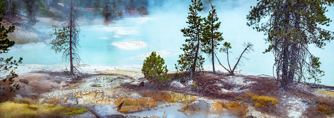 Noah Jigsaw Puzzle Boiling Springs Lake in Lassen Volcanic National Park in California panorama 1000 pieces