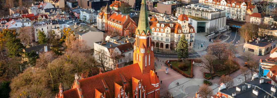 Noah Jigsaw Puzzle Aerial landscape of Sopot city at the Baltic Sea at sunrise, Poland panorama 1000 pieces