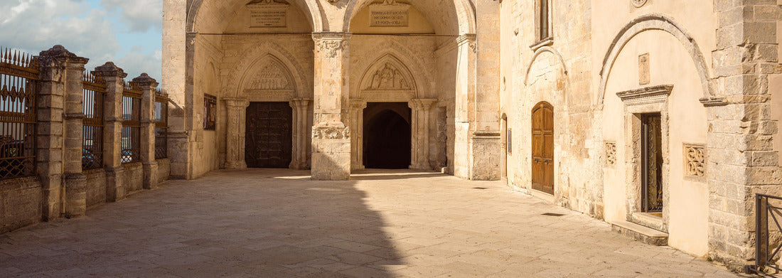 Noah Jigsaw Puzzle Sanctuary of San Michele Arcangelo (St. Michael the Archangel), Monte Sant'Angelo, Foggia, Italy. UNESCO World Heritage panorama 1000 pieces