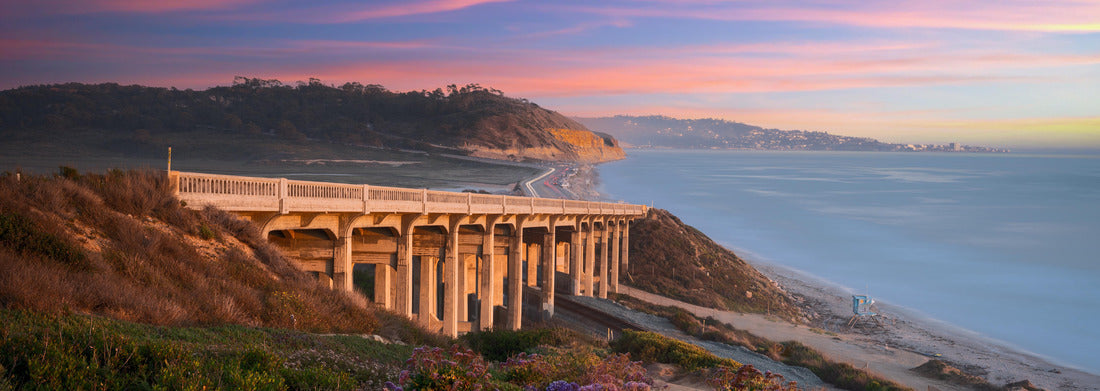 Noah Jigsaw Puzzle Sunset Seat Torrey Pines State Beach - San Diego, California panorama 1000 pieces