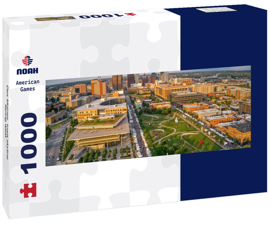 Noah Jigsaw Puzzle Des Moines, Iowa skyline facing west panorama 1000 pieces