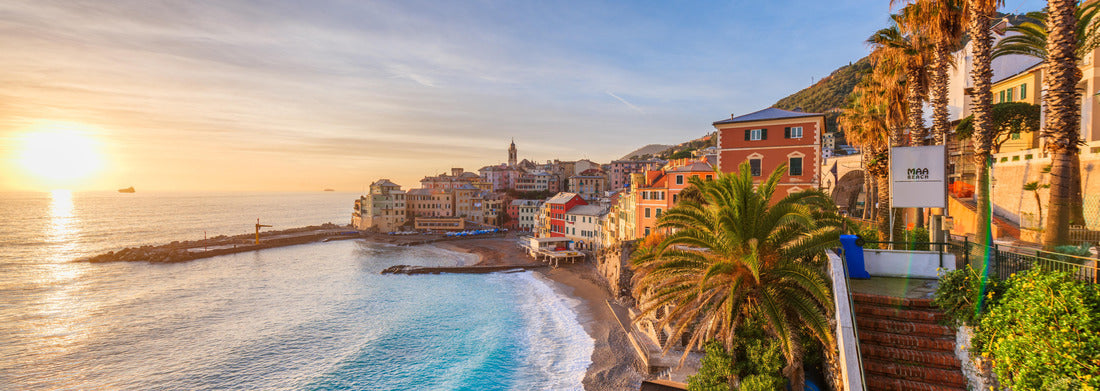 Noah Jigsaw Puzzle Bogliasco, Genoa, Italy skyline on the Mediterranean sea at sunset panorama 1000 pieces