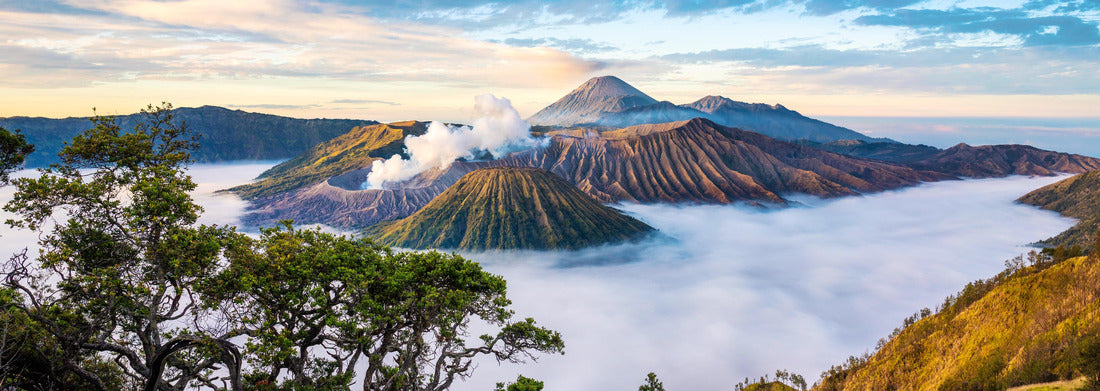 Noah Jigsaw Puzzle Bromo and Tengger caldera at sunrise, Java, Indonesia panorama 1000 pieces