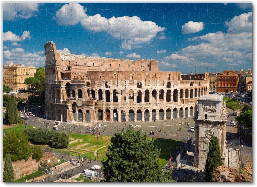 View of the Colosseum in Rome