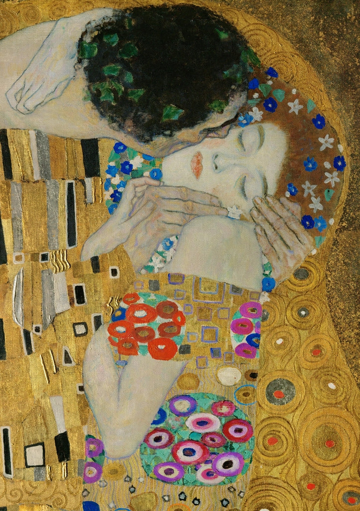 Gustav Klimt – The Kiss (Detail)