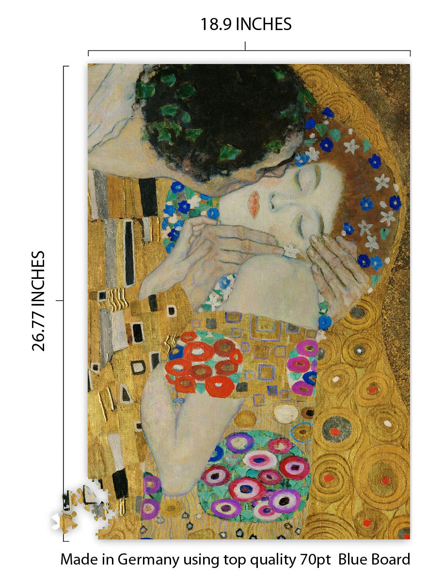 Gustav Klimt – The Kiss (Detail)