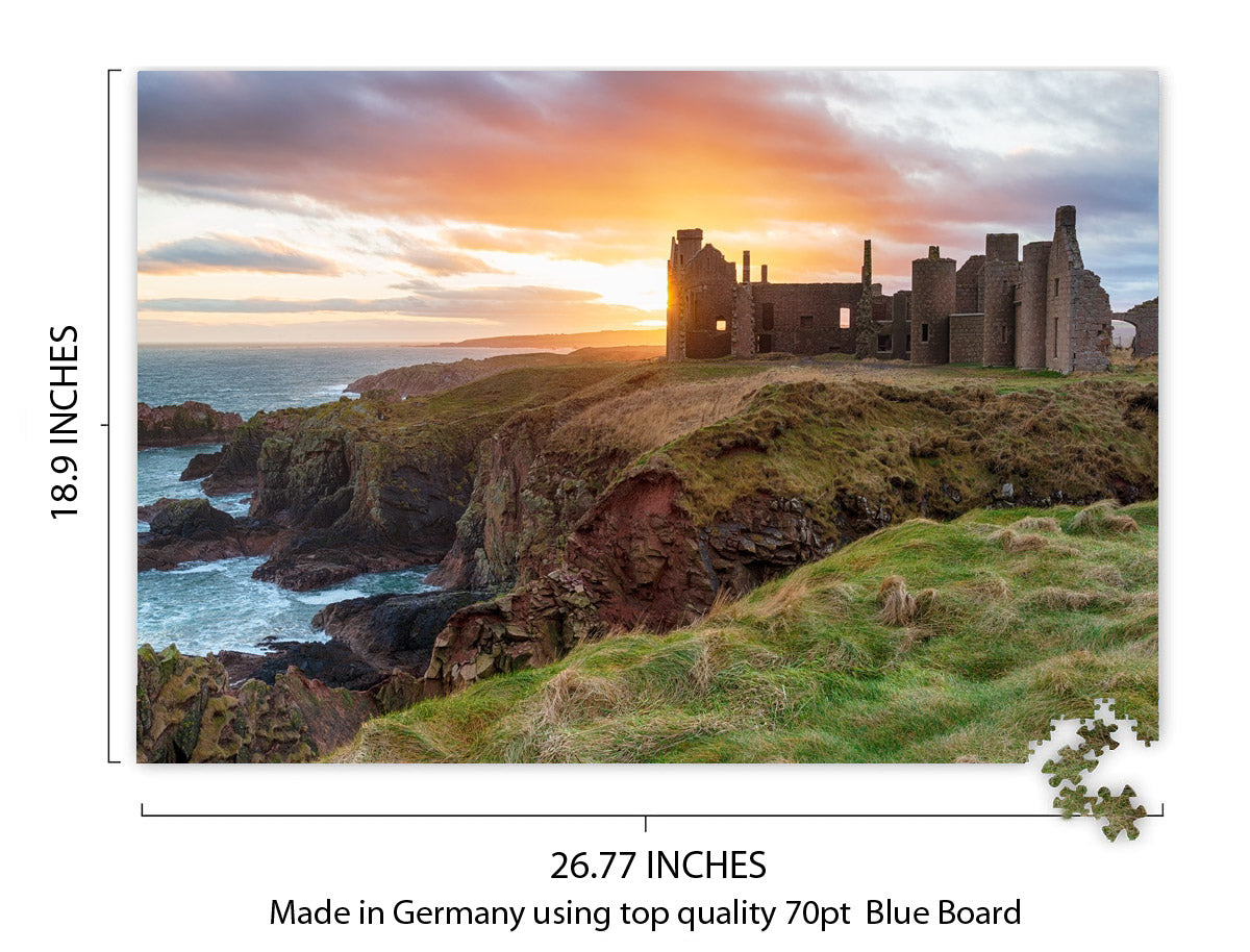 Slains Castle at Sunset