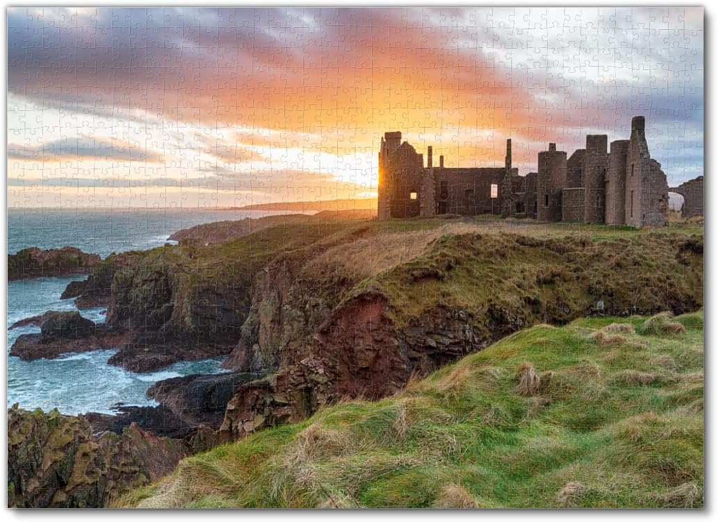 Slains Castle at Sunset