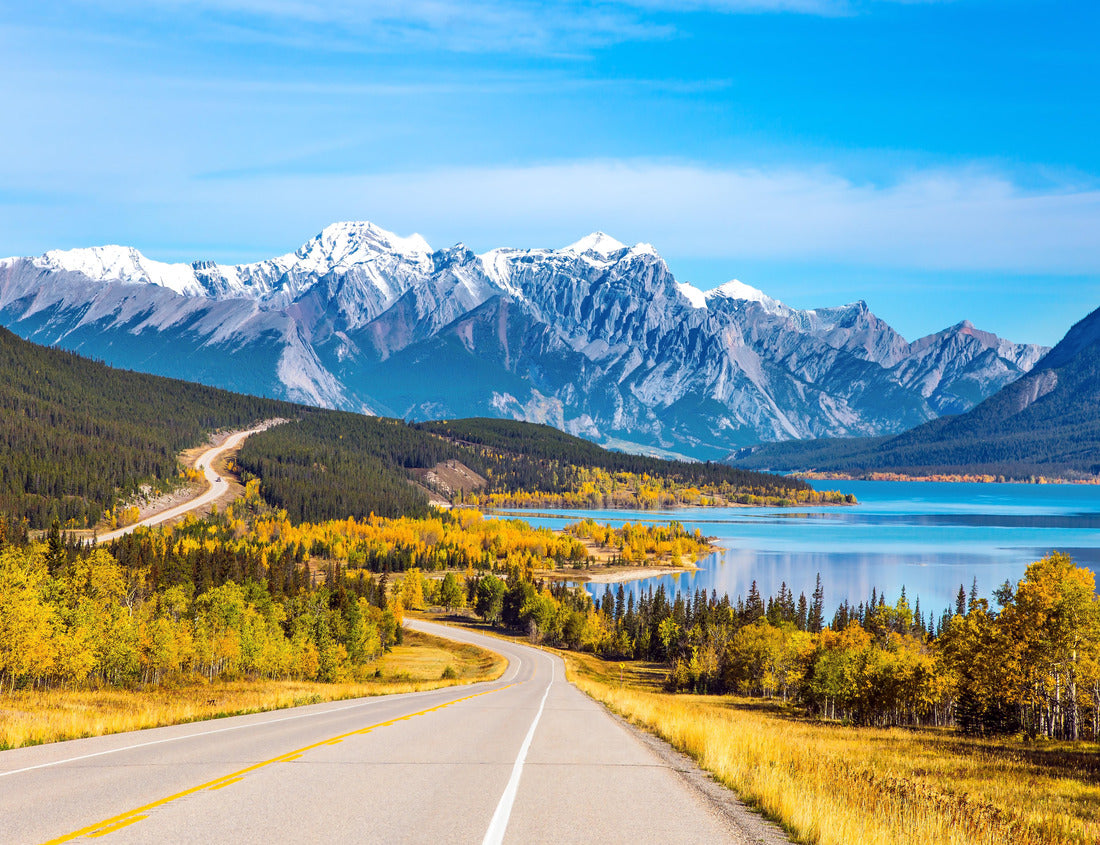 ImagiCan Jigsaw Puzzle Highway leading to Abraham Lake in the Canadian Rockies 1000 pieces