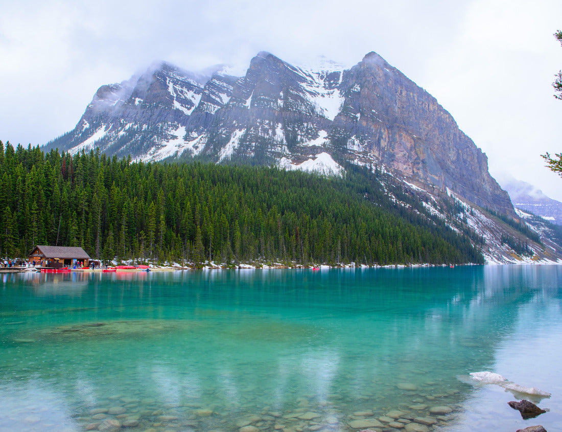 ImagiCan Jigsaw Puzzle Various beautiful views of Lake Louise, a glacial lake in Banff National Park in Alberta 1000 pieces