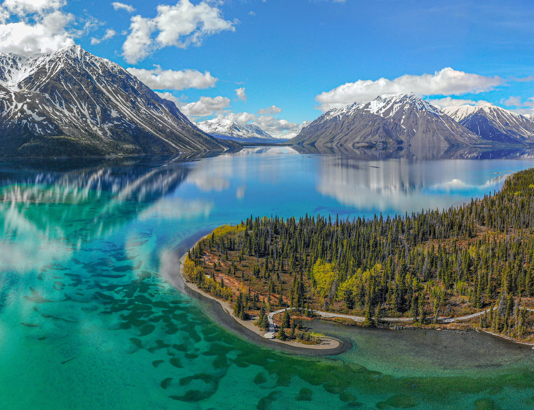 ImagiCan Jigsaw Puzzle Aerial view of Kathleen Lake in Northern Canada 1000 pieces