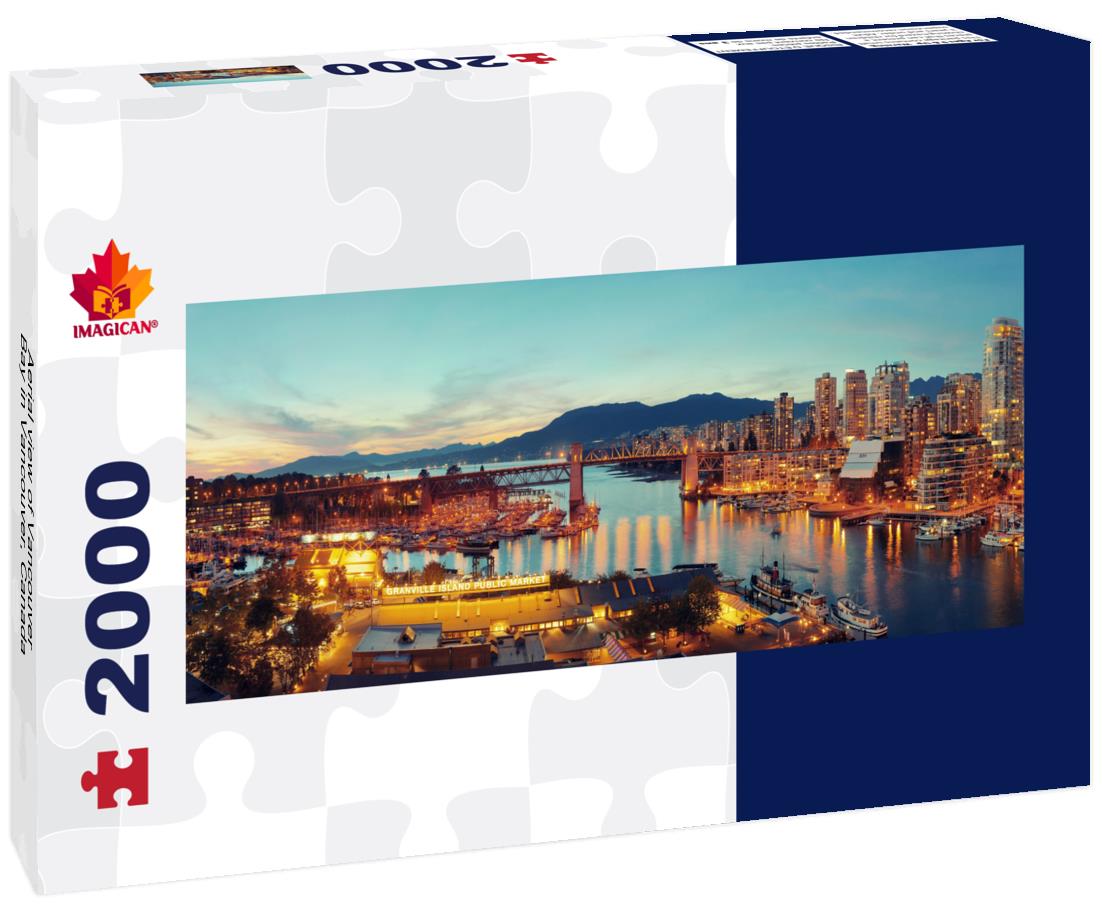 Aerial view of Vancouver Bay in Vancouver, Canada 2000pc Panoramic Puzzle