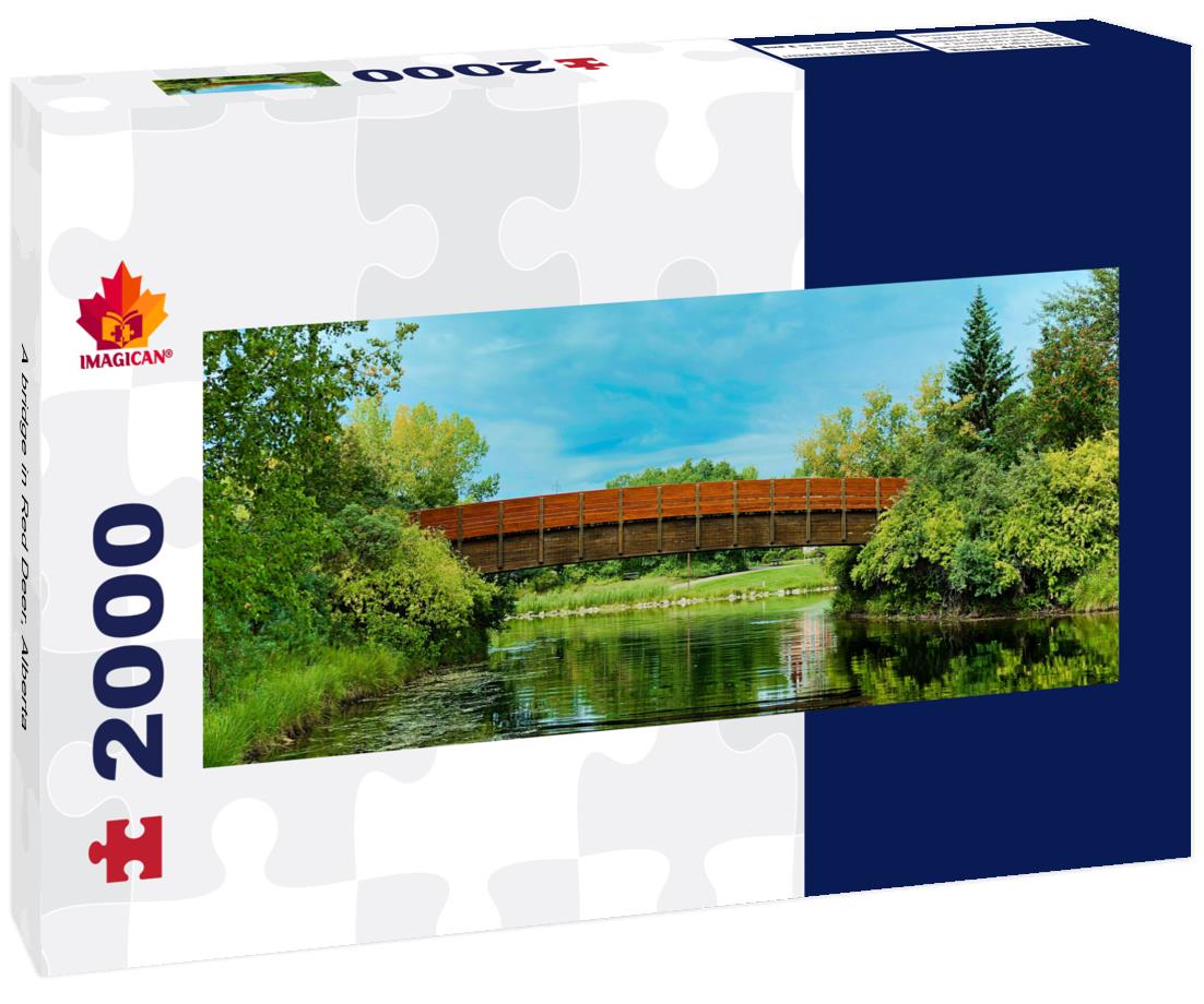 A bridge in Red Deer, Alberta 2000pc Panoramic Puzzle