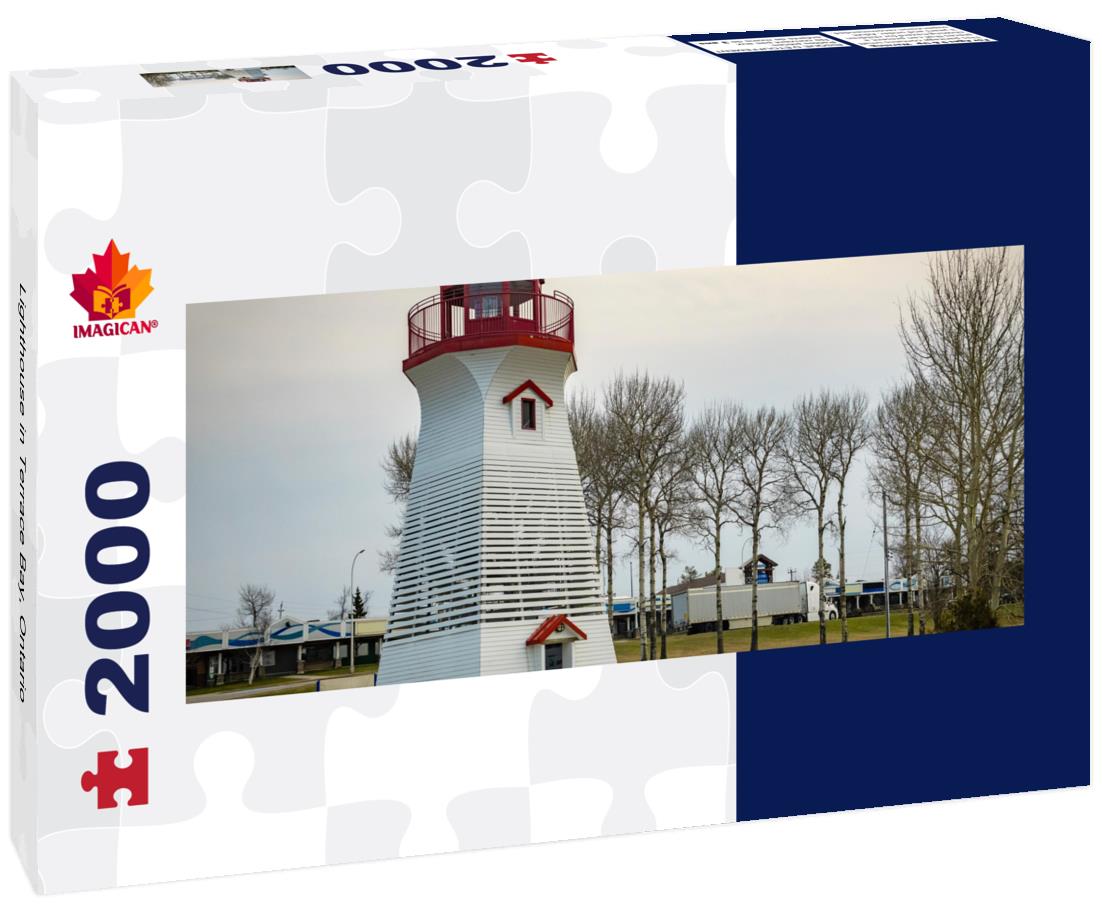 Lighthouse in Terrace Bay, Ontario 2000pc Panoramic Puzzle