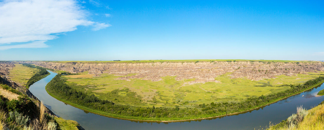 Red Deer River at Drumheller Canada 2000pc Panoramic Puzzle