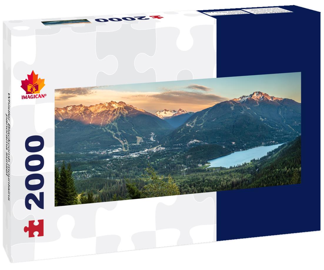 Whistler Blackcomb Mountains at Sunset 2000pc Panoramic Puzzle