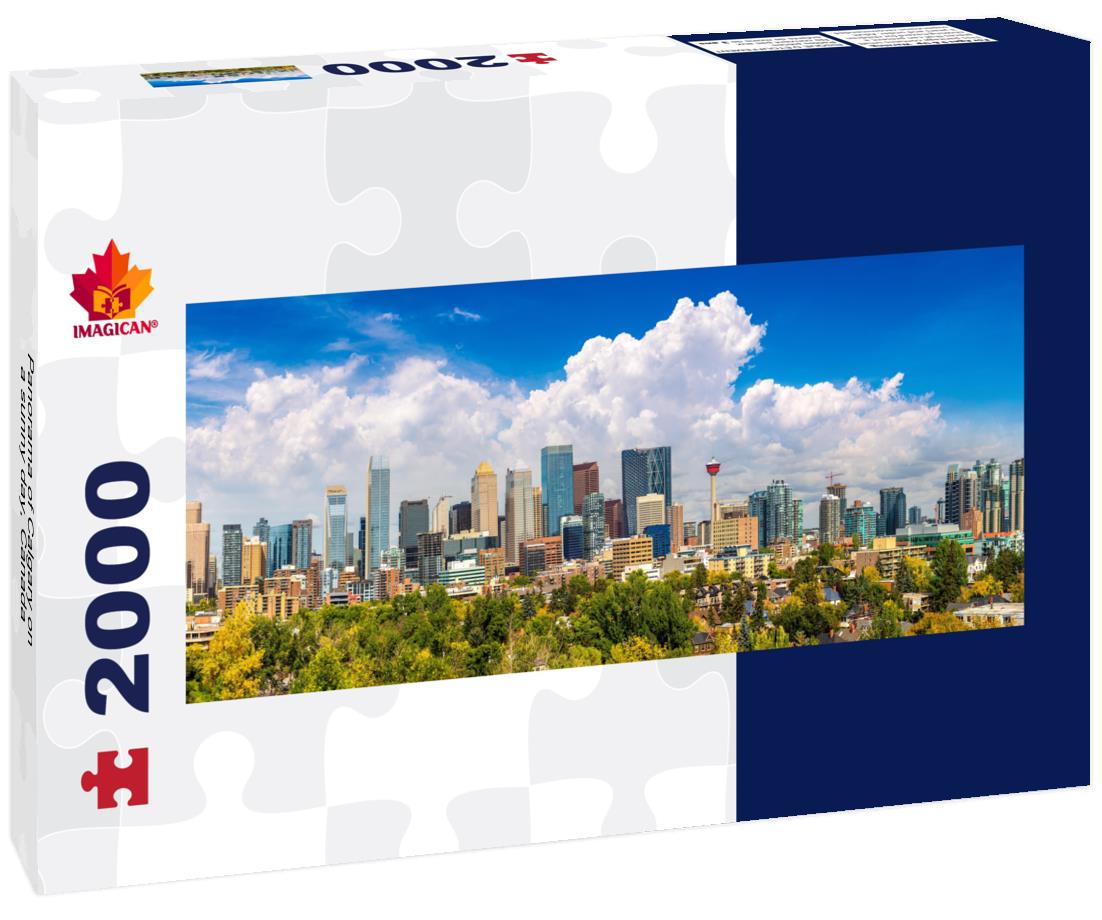 Calgary on a sunny day, Canada 2000pc Panoramic Puzzle