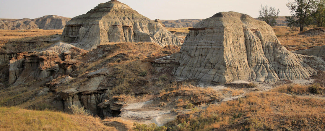 Badlands in Dinosaur Provincial Park in central Alberta 2000pc Panoramic Puzzle
