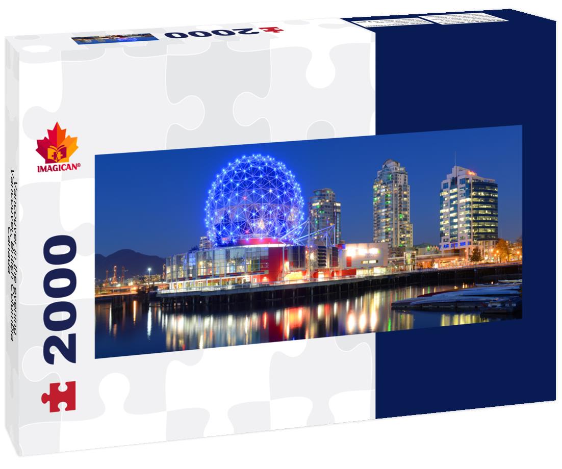 Vancouver in the evening, Vancouver, British Columbia, Canada 2000pc Panoramic Puzzle