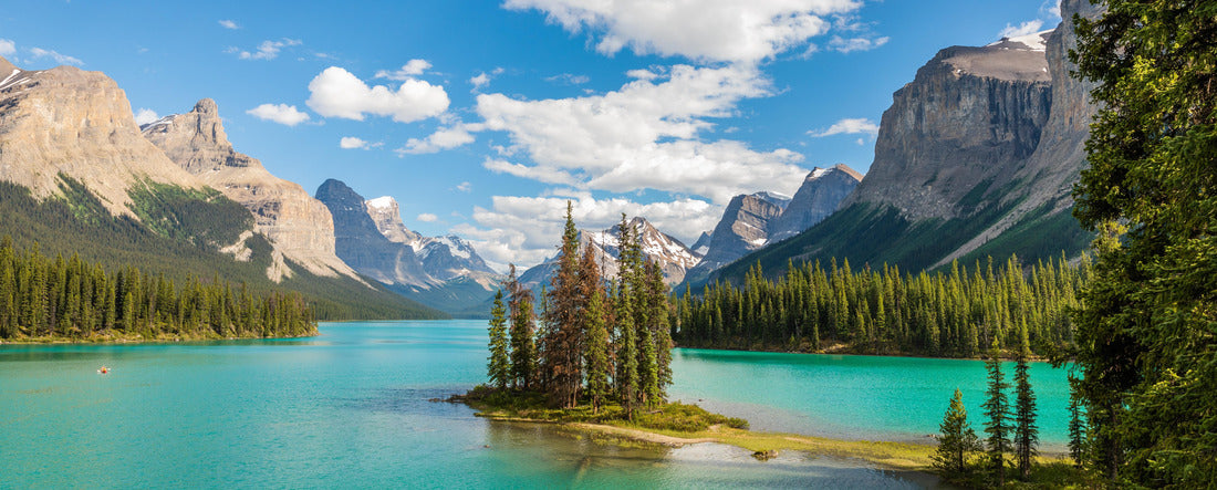 Spirit Island, Jasper National Park, Jasper, Alberta, Canada 2000pc Panoramic Puzzle