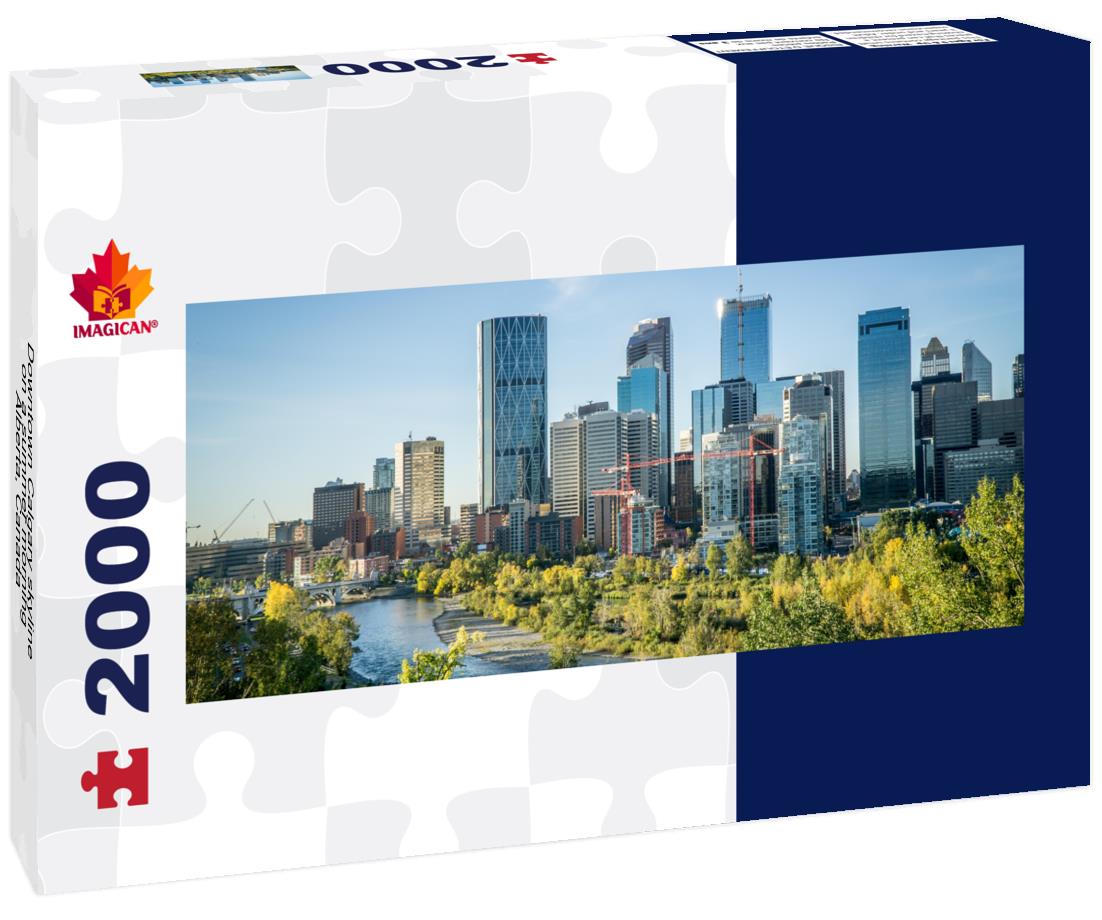 Downtown Calgary skyline on a summer morning, Alberta, Canada 2000pc Panoramic Puzzle
