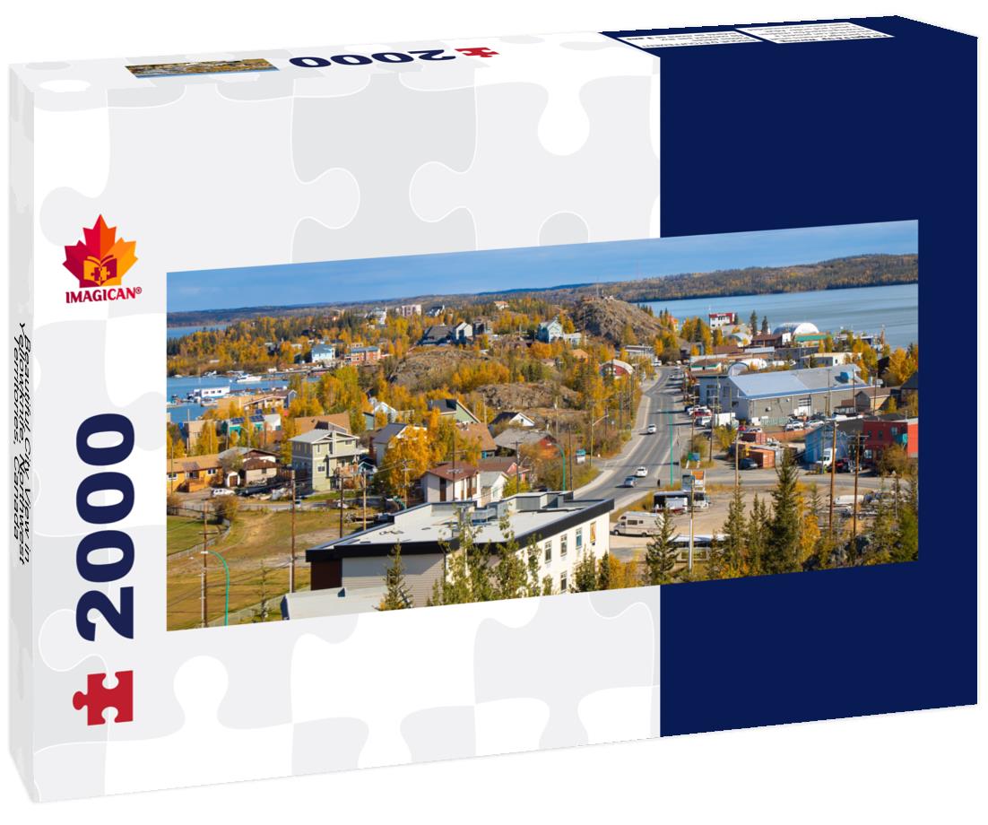 Beautiful City View in Yellowknife, Northwest Territories, Canada 2000pc Panoramic Puzzle