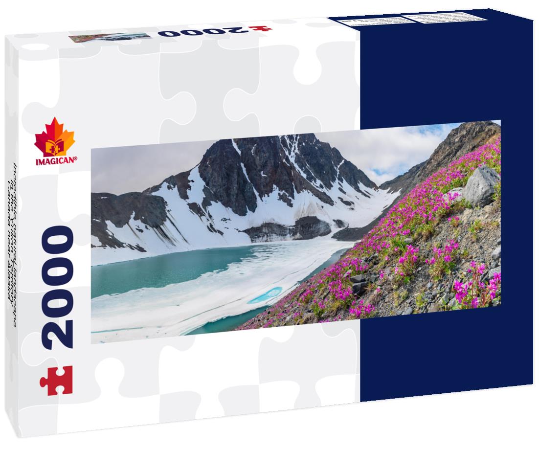 Incredible natural landscape in the Yukon Territory, Canada near Alaska 2000pc Panoramic Puzzle
