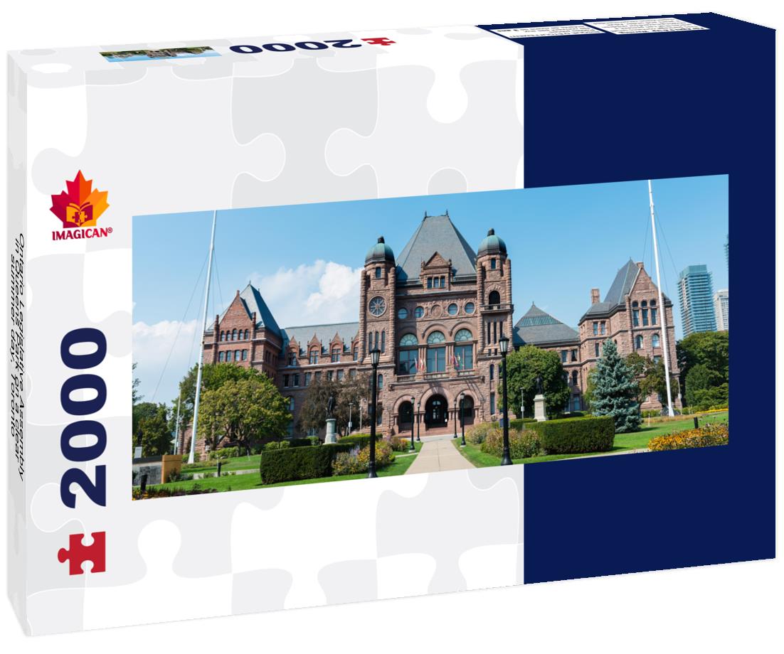 Ontario Legislative Assembly at Queens Park on a clear summer day, Toronto 2000pc Panoramic Puzzle