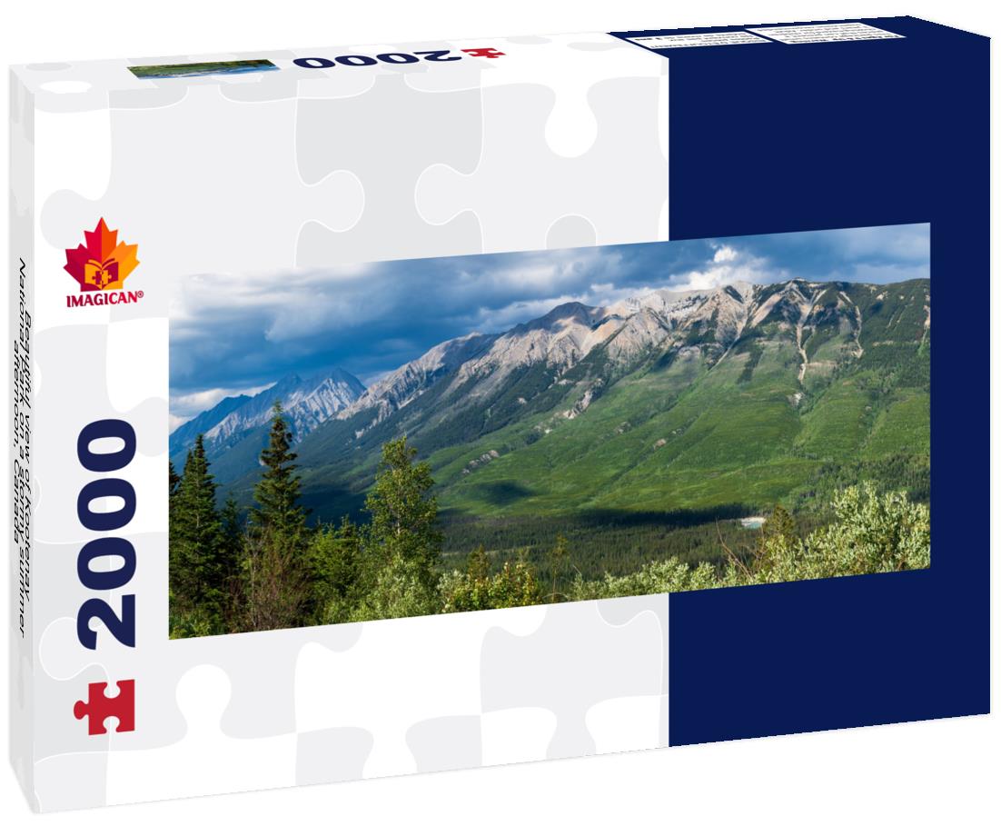 Beautiful view of Kootenay National Park on a stormy summer afternoon, Canada 2000pc Panoramic Puzzle