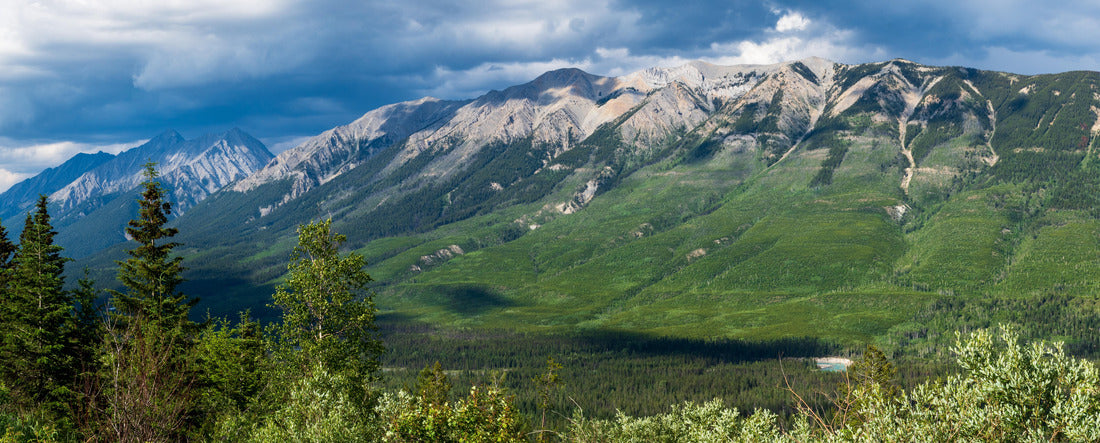 Beautiful view of Kootenay National Park on a stormy summer afternoon, Canada 2000pc Panoramic Puzzle