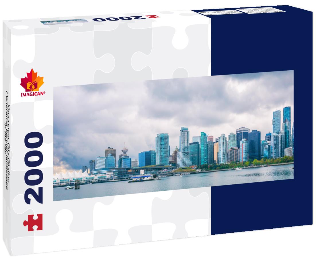 Vancouver City skyline Banner Autumn landscape - British Columbia 2000pc Panoramic Puzzle