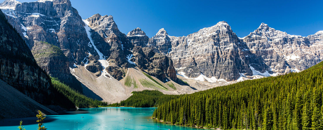 Wonderful place to be on earth. Moraine Lake, Banff National Park, Alberta 2000pc Panoramic Puzzle