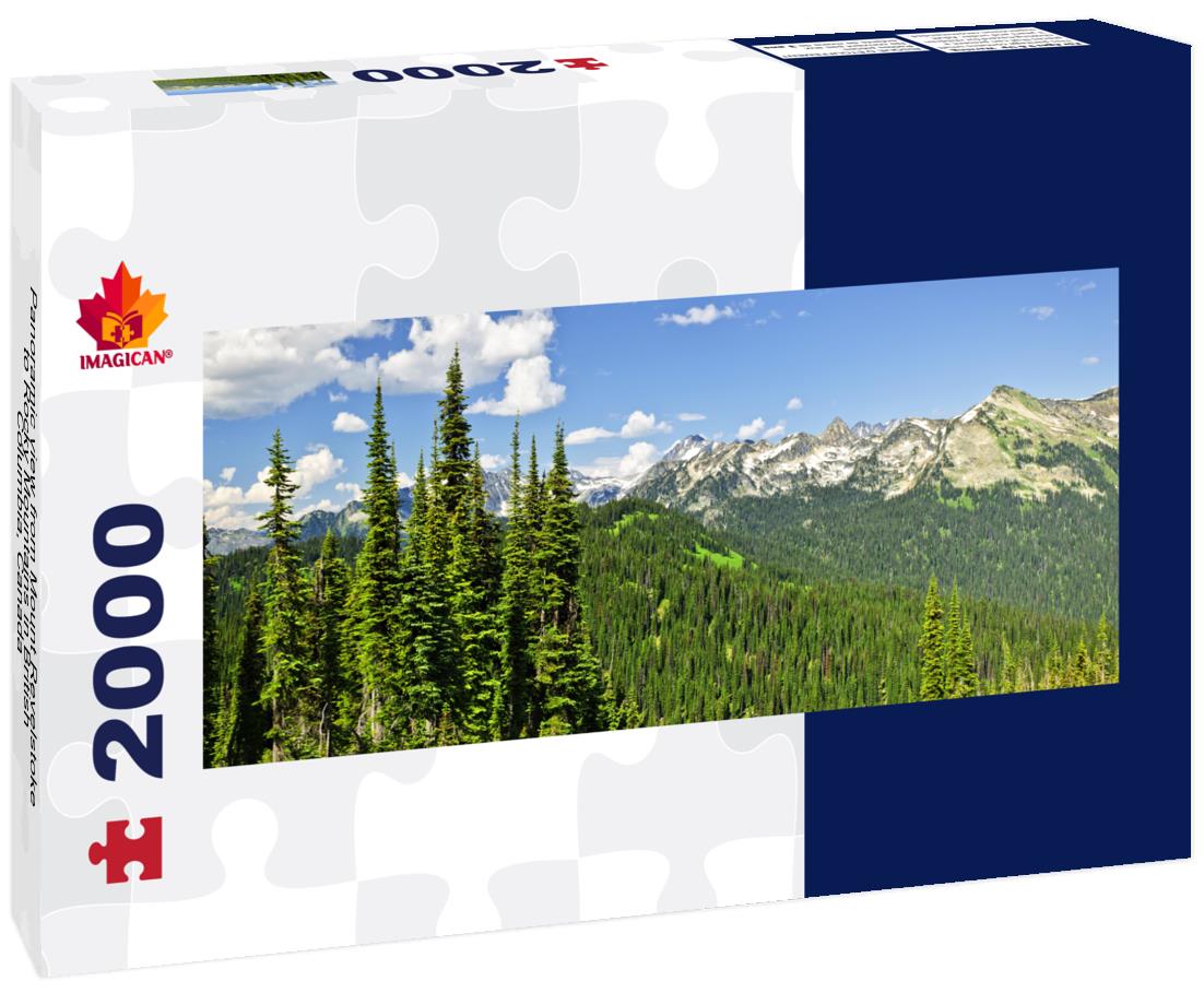 from Mount Revelstoke of rocky mountains in British Columbia 2000pc Panoramic Puzzle