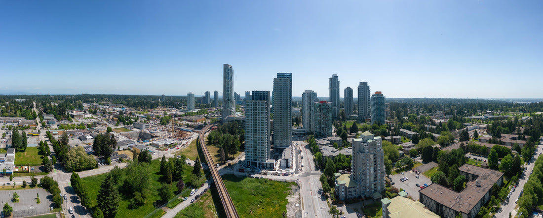 Residential houses near Surrey Central, Vancouver, British Columbia 2000pc Panoramic Puzzle