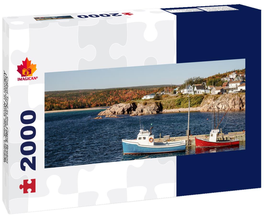 Cabot Trail in the Cape Breton Highlands National Park in Nova Scotia 2000pc Panoramic Puzzle