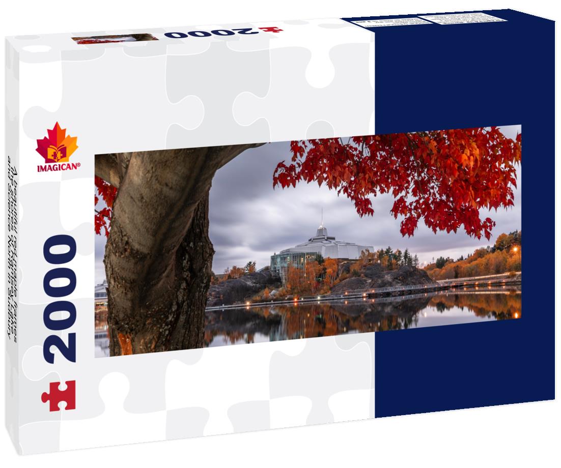 shores of Ramsey Lake and Science North in Sudbury, ON 2000pc Panoramic Puzzle