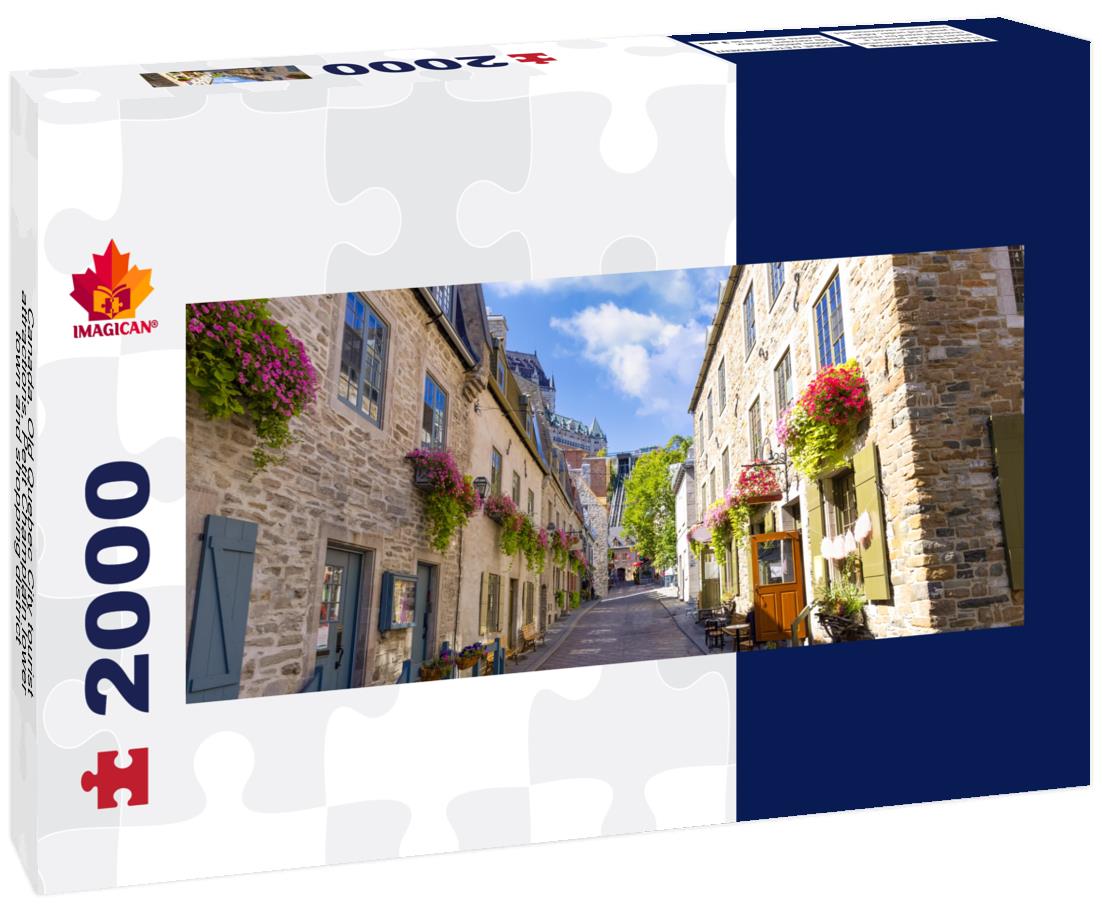 Canada, Old Quebec City, Petit Champlain lower town and shopping area 2000pc Panoramic Puzzle