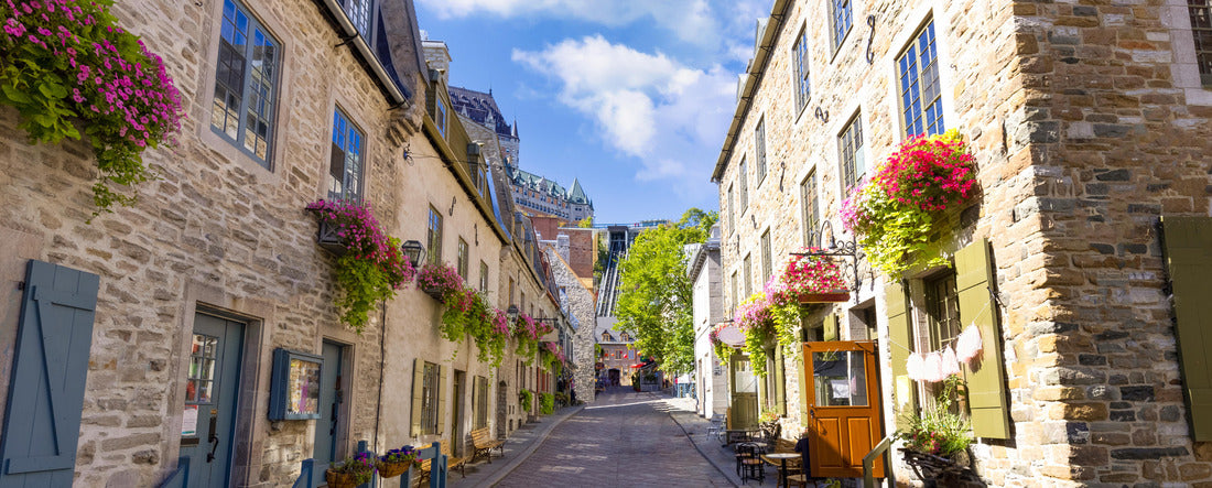 Canada, Old Quebec City, Petit Champlain lower town and shopping area 2000pc Panoramic Puzzle