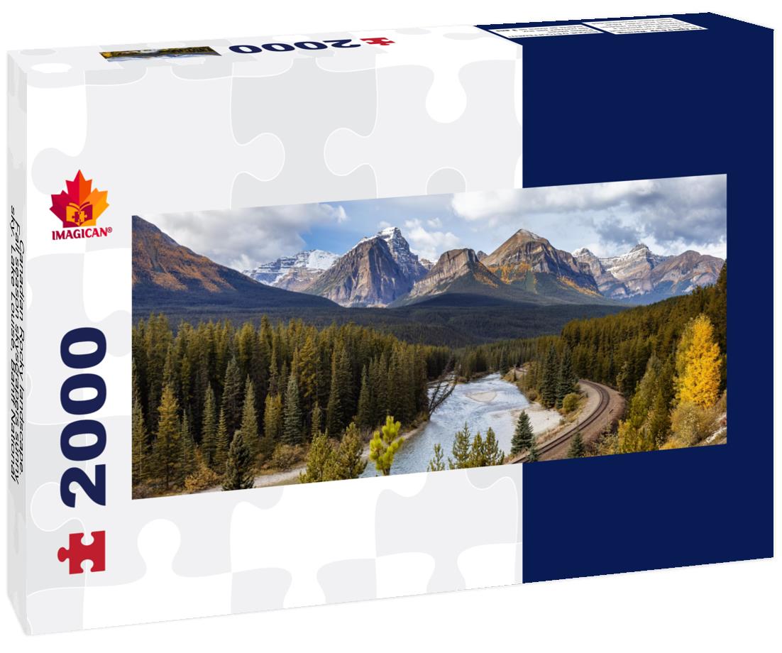Canadian Rocky landscape, Lake Louise, Banff National Park, Alberta 2000pc Panoramic Puzzle