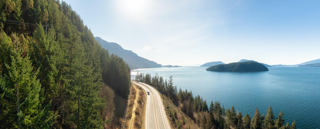 Howe Sound between Vancouver and Squamish, British Columbia 2000pc Panoramic Puzzle