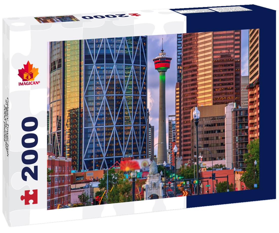 Calgary Tower high in the city center 2000pc Puzzle