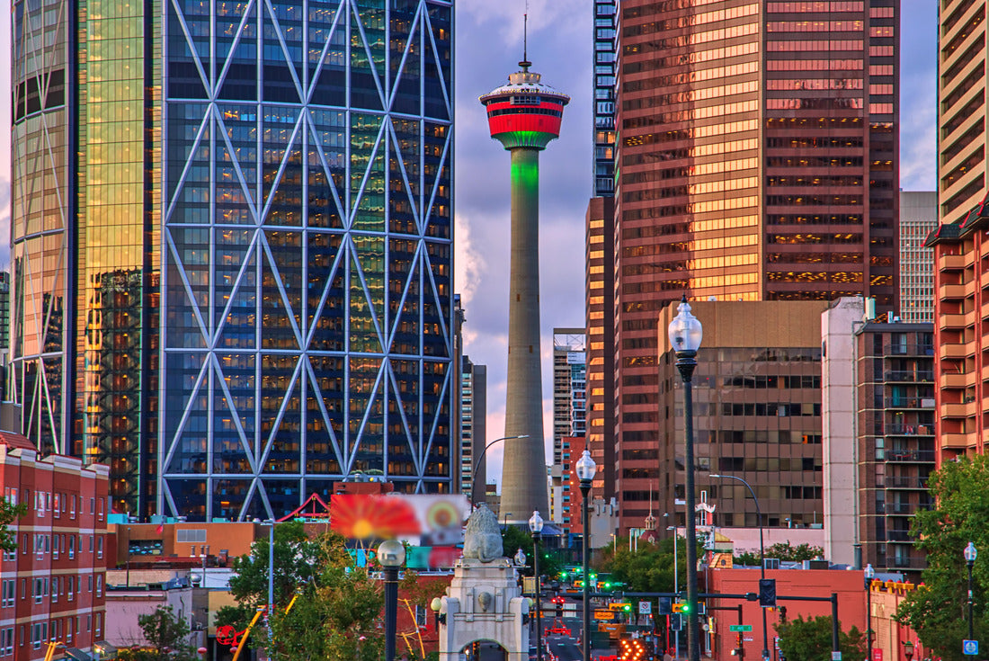 Calgary Tower high in the city center 2000pc Puzzle