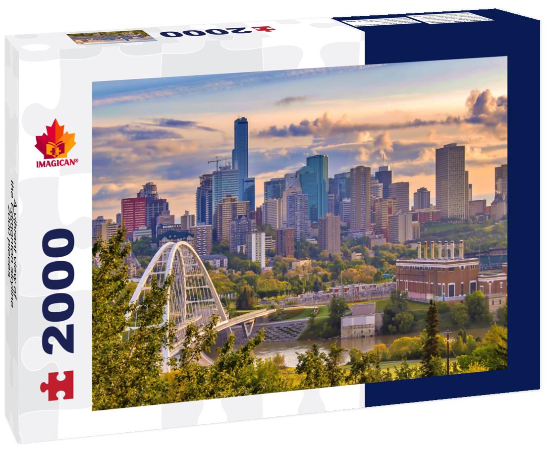 A vibrant view of the Edmonton skyline 2000pc Puzzle