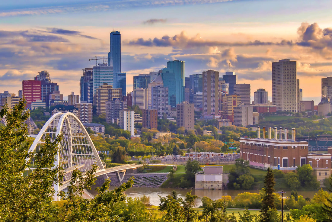 A vibrant view of the Edmonton skyline 2000pc Puzzle