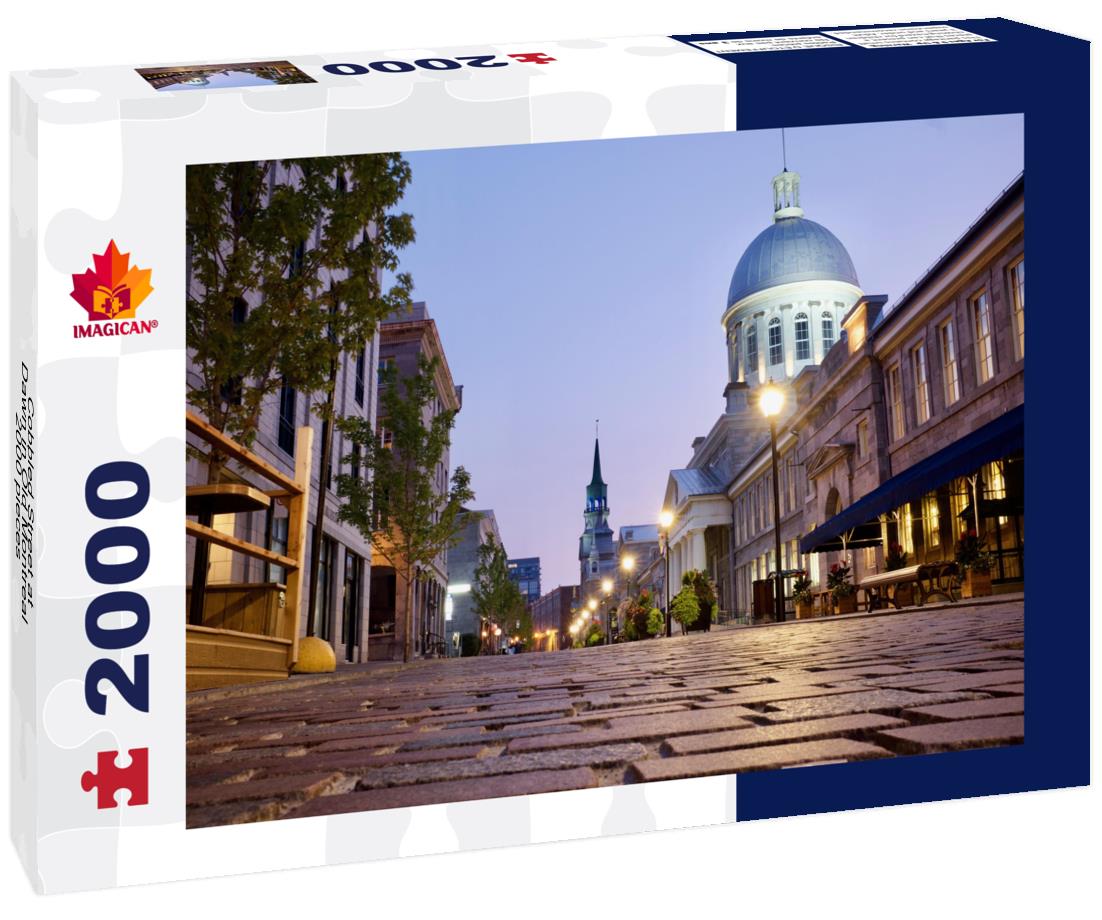 Cobbled Street at Dawn in Old Montreal 2000pc Puzzle