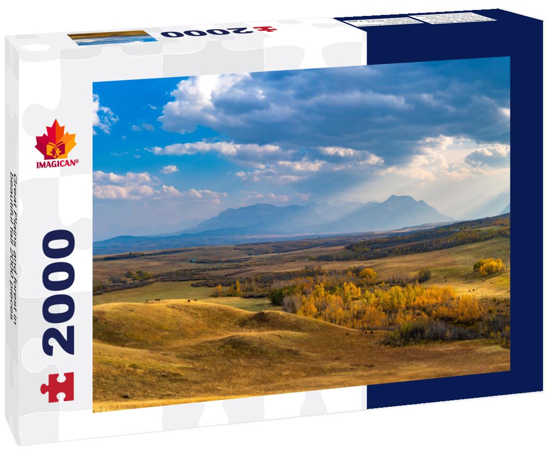 Great Plains and forest in beautiful fall 2000pc Puzzle
