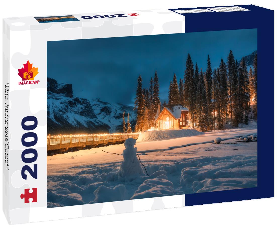 Winter landscape of Emerald Lake, Alberta 2000pc Puzzle