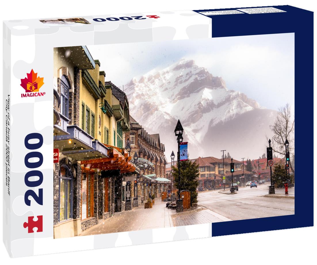busy street in Banff City Canada 2000pc Puzzle